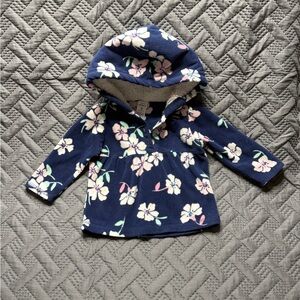 Carter's Navy Floral Kids Hoodie